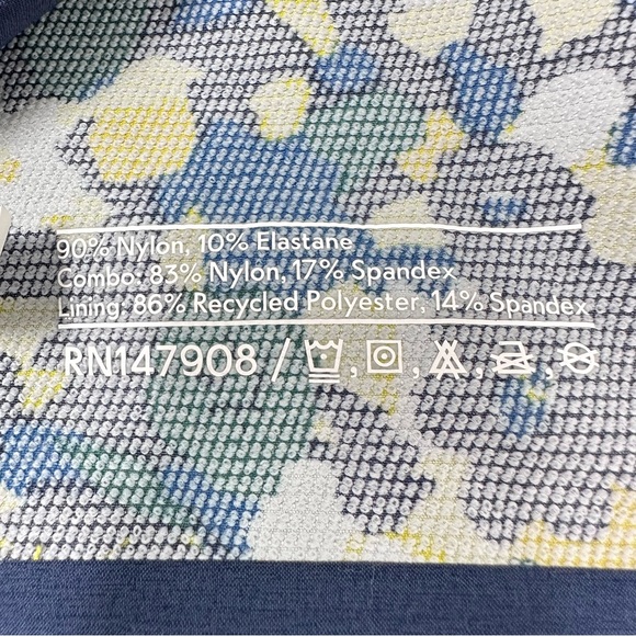 Outdoor Voices NWT RecTrek Hoodie Jacket Floral Blue Green Size S - Picture 11 of 14